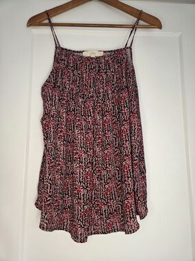LOFT Pink Floral Sleeveless Cami